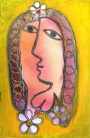 Mujer de amarillo