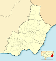 Provincia de Almería, ubicación de Mojácar.