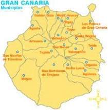 Ubicación de Santa Brígida en Gran Canaria.