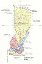 Ubicación en el mapa de Barva