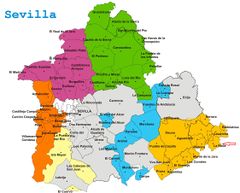 Mapa de Sevilla