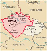 Mapa de la región de Bohemia en la República Checa.jpg