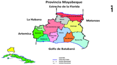 Mapa de Mayabeque